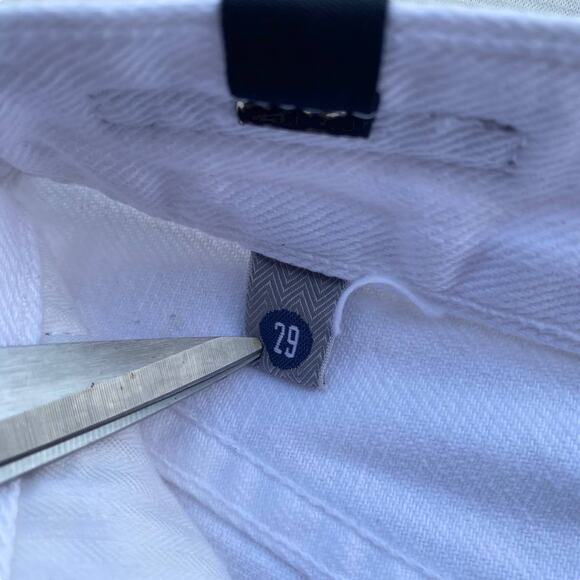 New Citizens of Humanity Daria Stark White Cutoff Jean Denim Mini Skirt Size 29 - Picture 12 of 15